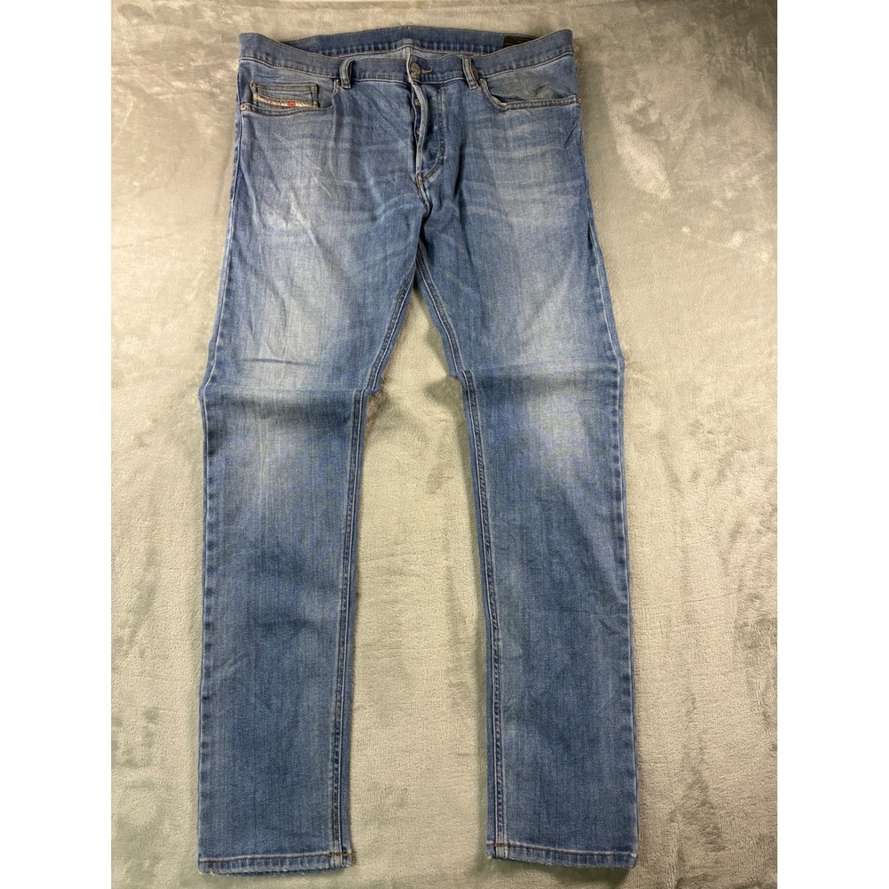 Diesel D-Luster Slim Fit Jeans Mens W36 L32 Light Blue Stretch Denim 009EK